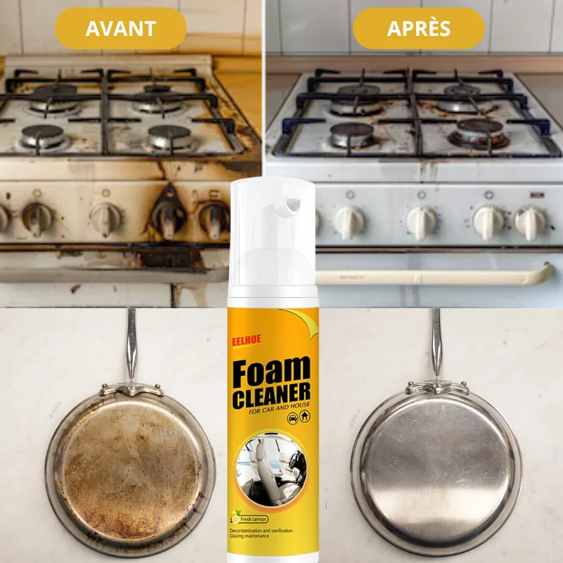 Mousse Éclat Pro™ – Nettoyant Mousse Multi-Surfaces Voiture & Maison Partenaire Cedomart