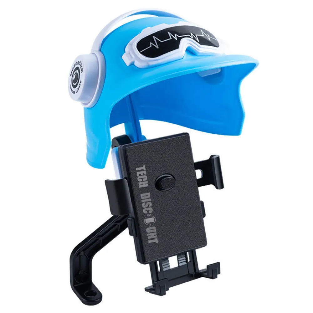 Petit support de téléphone pour casque Support de téléphone pour vélo électrique Matière plastique Support de navigation d...