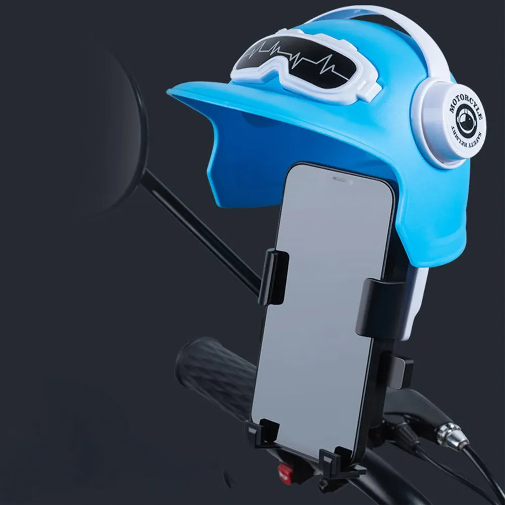 Petit support de téléphone pour casque Support de téléphone pour vélo électrique Matière plastique Support de navigation d...