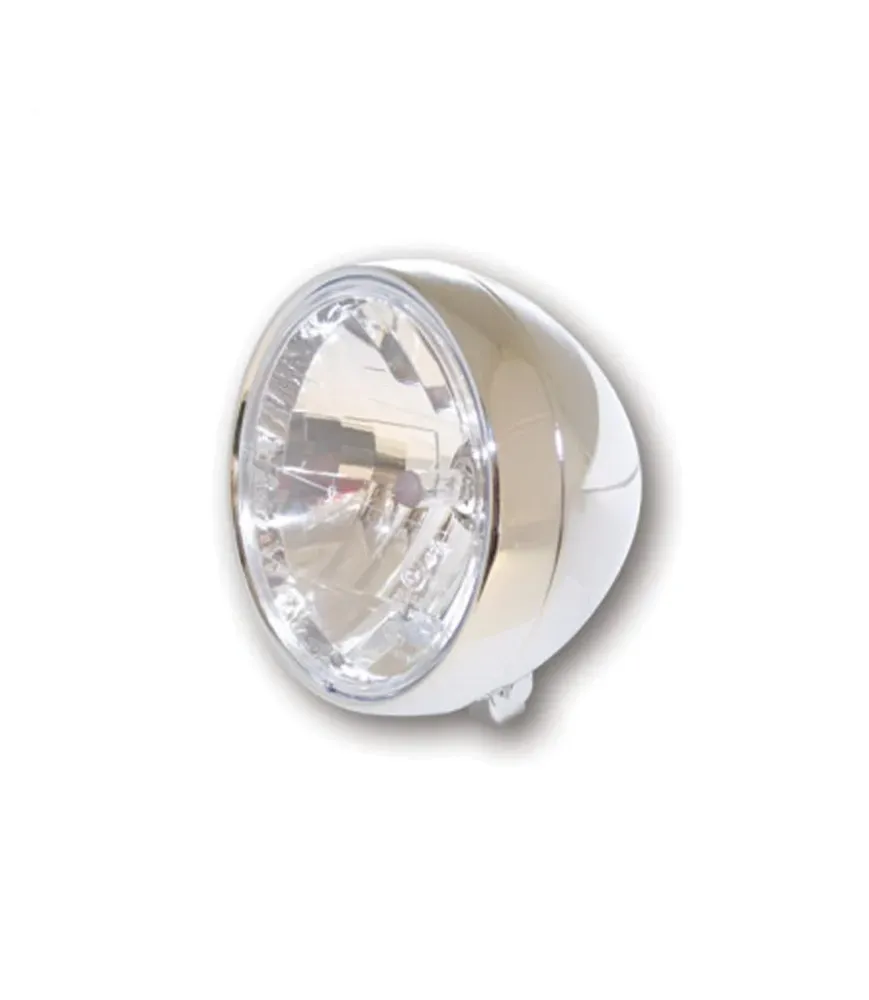 Phare avant Moto Clubman Chromé