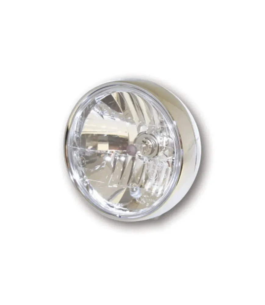 Phare avant Moto Clubman Chromé