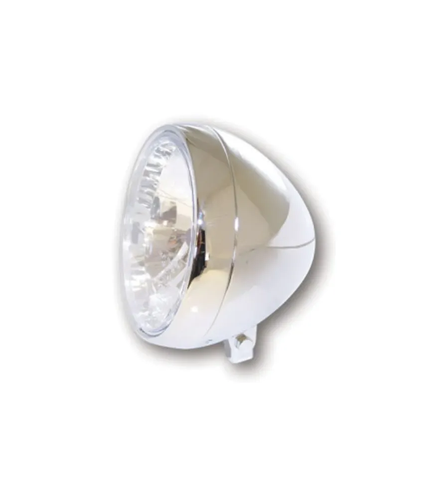 Phare avant Moto Clubman Chromé