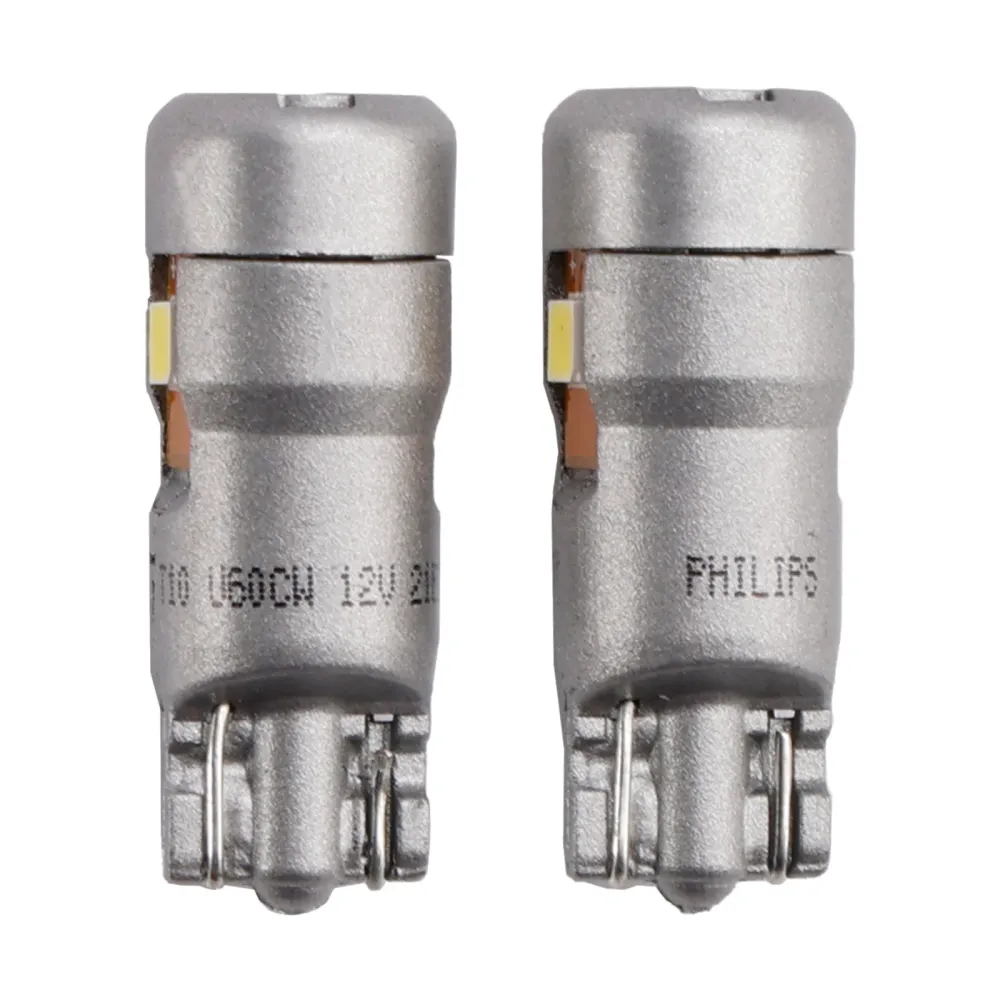 Phare de voiture LED-T10 Ultinon Pro6000 W5W 11961U60CW 6000K 80LM Pour PHILIPS