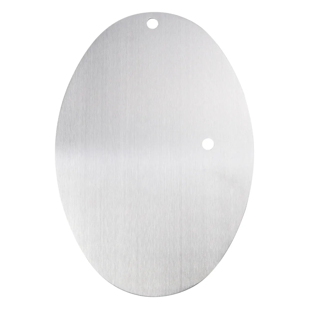 Plaque d'immatriculation de moto universelle, plaque d'immatriculation ovale personnalisée en aluminium, bricolage