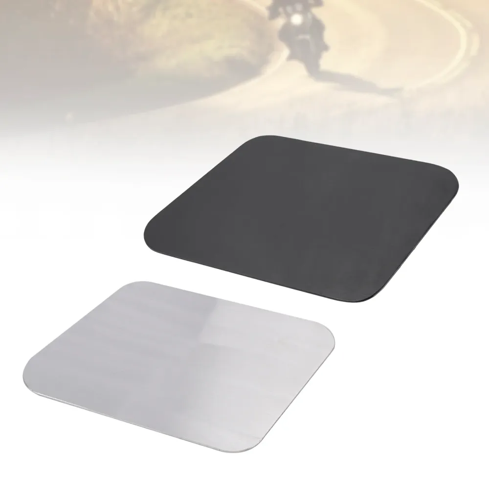 Plaque d'immatriculation vierge en alliage d'aluminium, parallélogramme, bricolage universel pour moto