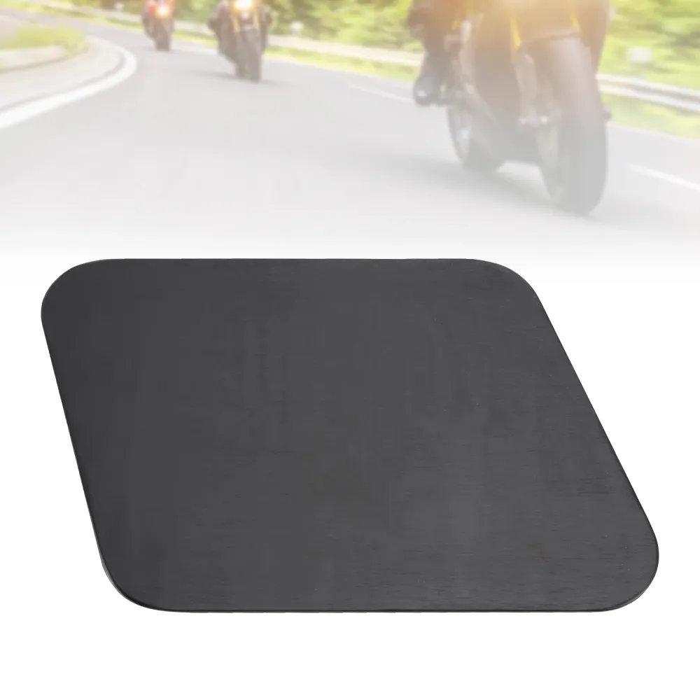Plaque d'immatriculation vierge en alliage d'aluminium, parallélogramme, bricolage universel pour moto