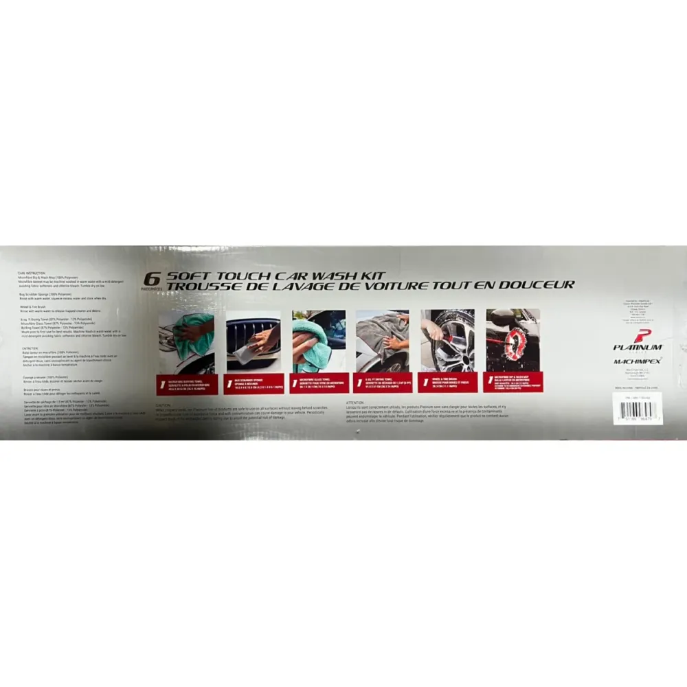 PLATINUM SERIES - Trousse de Lavage de Voiture Tout en Douceur