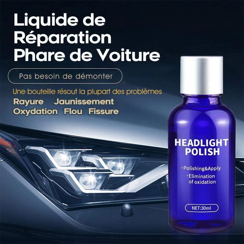 Liquide de Réparation Phare de Voiture Plusgenial