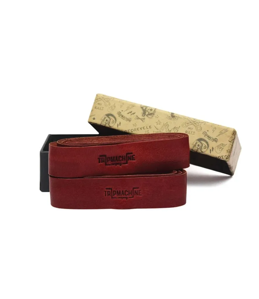 Poignées Vintage Moto Trip Machine - Cherry Red