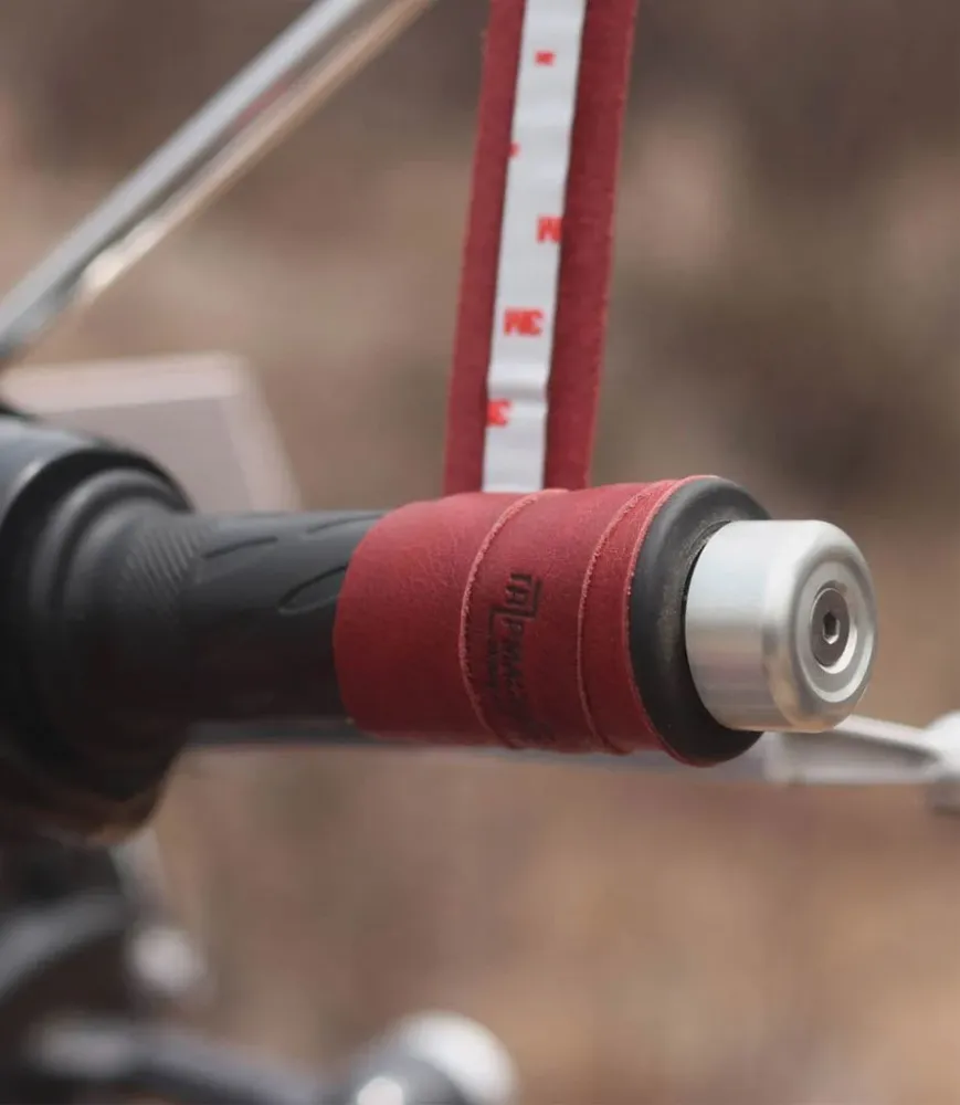 Poignées Vintage Moto Trip Machine - Cherry Red
