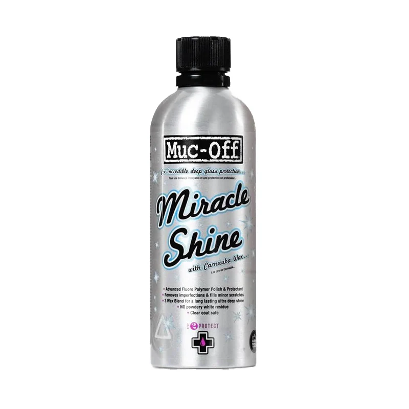 Polish (cire de carnauba) MUC-OFF Miracle Shine Polish Moto Bouteille 500 ml