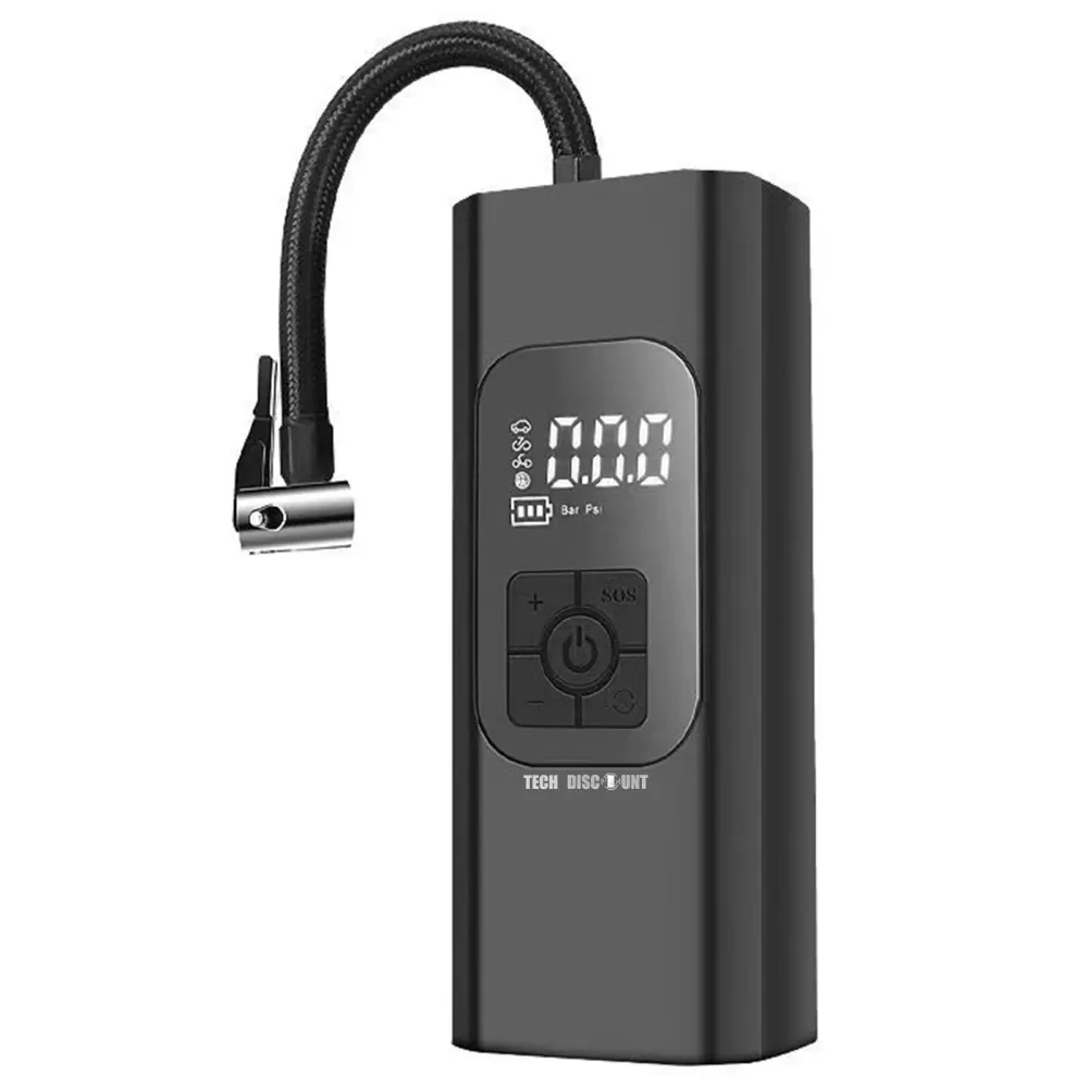 TD® Pompe à air de voiture Pompe à air de pneu portable Pompe à air électrique sans fil pour voiture Pompe à air Pompe à a...