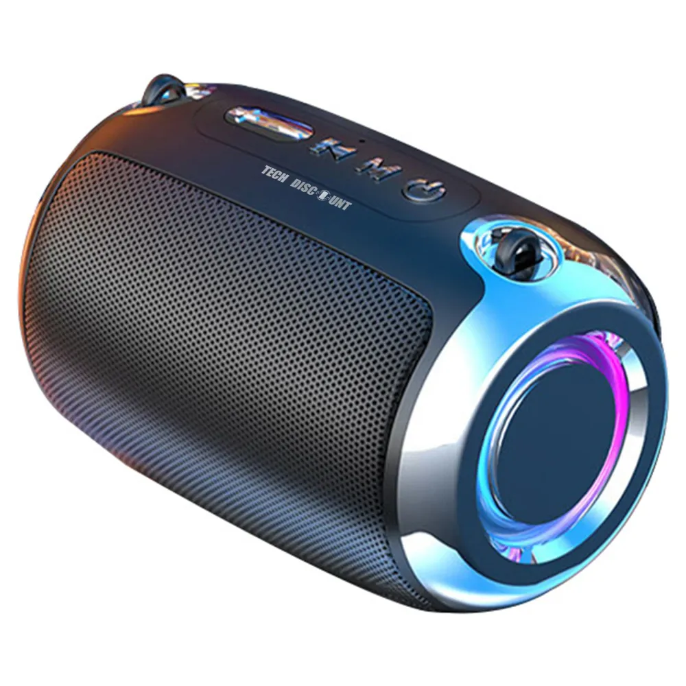 TD® Portable bluetooth audio carte créative sans fil subwoofer extérieur voiture audio petit acier canon bluetooth haut-pa...
