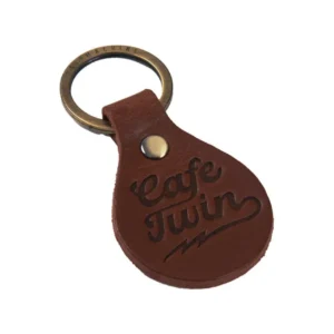 Porte-clés Moto Cafe Twin en cuir