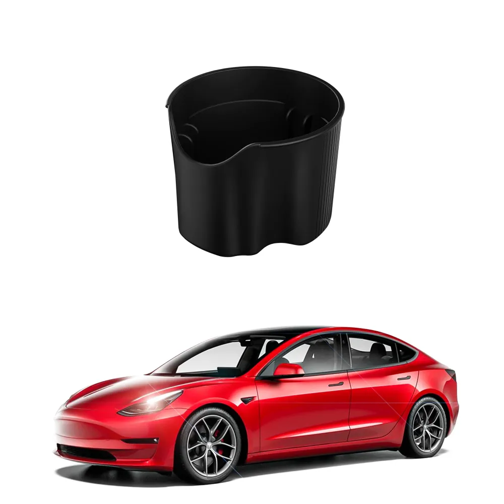Porte-gobelet de console centrale pour les accessoires intérieurs de voiture TPE de modèle 3/y
