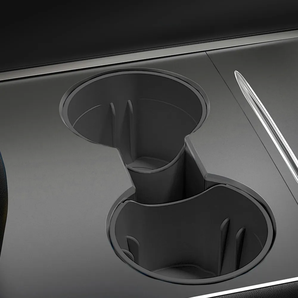 Porte-gobelet de console centrale pour les accessoires intérieurs de voiture TPE de modèle 3/y