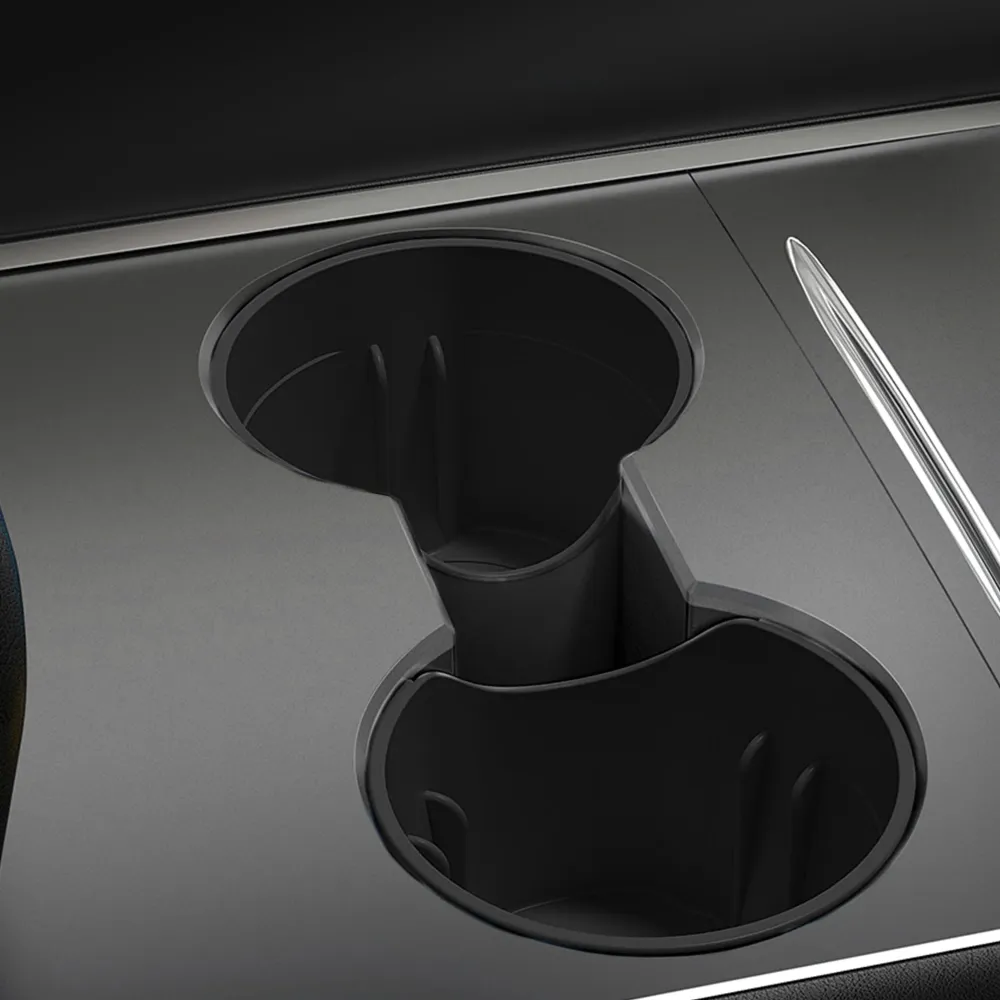 Porte-gobelet de console centrale pour les accessoires intérieurs de voiture TPE de modèle 3/y