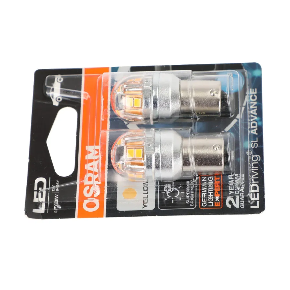 2x pour OSRAM 9456Y ampoules auxiliaires de voiture LED PY21W 12V2.5W BAU15s générique