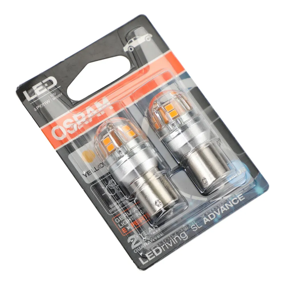 2x pour OSRAM 9456Y ampoules auxiliaires de voiture LED PY21W 12V2.5W BAU15s générique