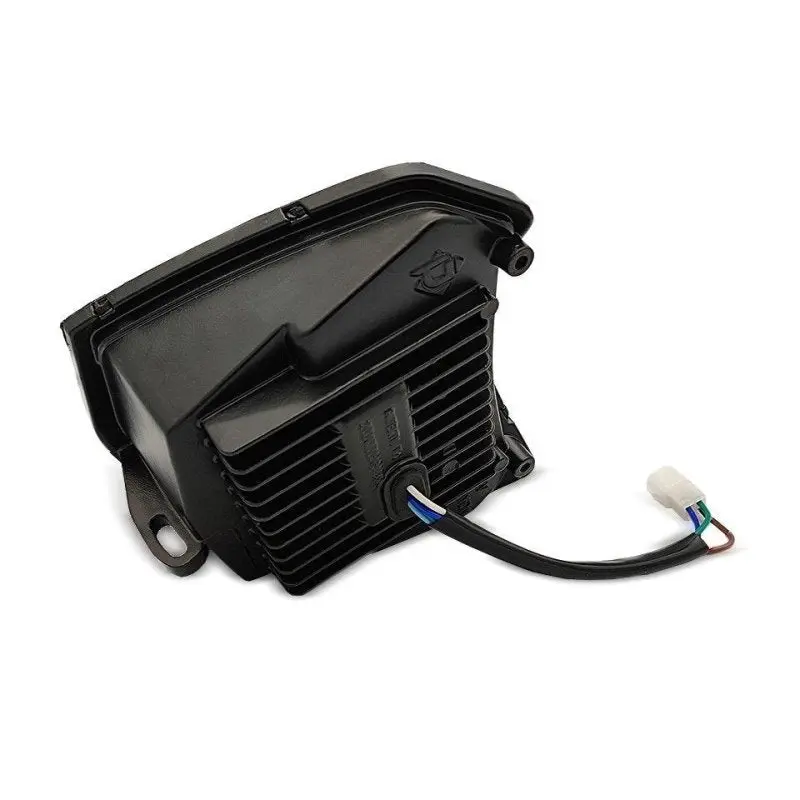 Projecteur LED moto + plaque Enduro Offroad blanc