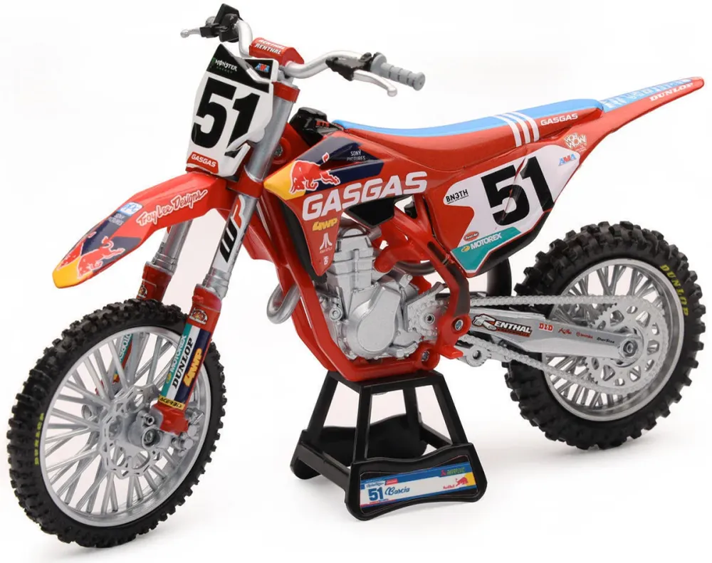Maquette Moto Gas Gas 450 MCF Red Bull J. BARCIA échelle 1/12 Prorima