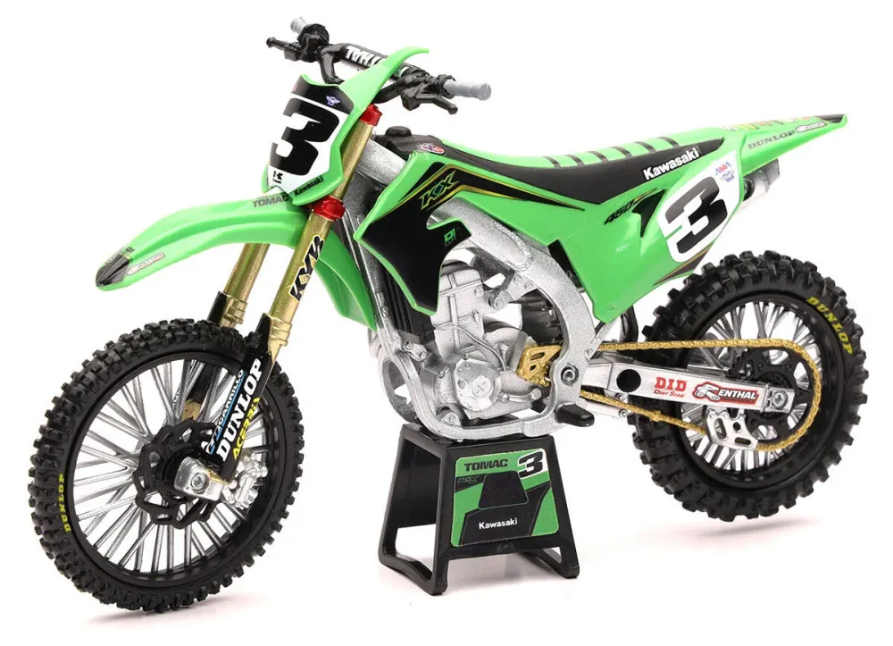 Maquette Moto Kawasaki 450 KXF E. TOMAC échelle 1/12 Prorima