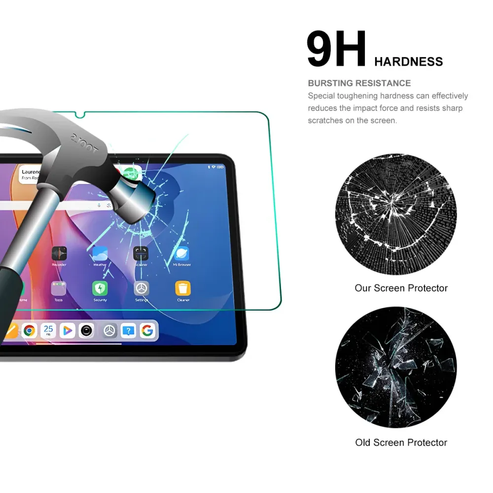 Protecteur d'écran Motorola Moto Pad 60 Neo ENKAY HAT PRINCE 9H 2.5D 0,33 mm Film en verre à haute teneur en aluminium-sil...