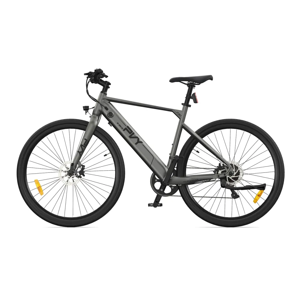 PVY P30 Vélo Électrique - Moteur 250W Batterie 36V13.5AH Freins Hydrauliques Roues 27.5" - Gris