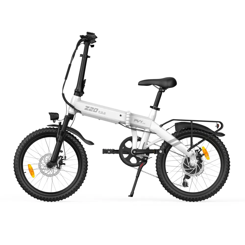 PVY Z20 PRO EVO Vélo Électrique - 250W Moteur 36V14.5AH Batterie 20 Pouces Pneus Freins à Disques Mécaniques - Blanc