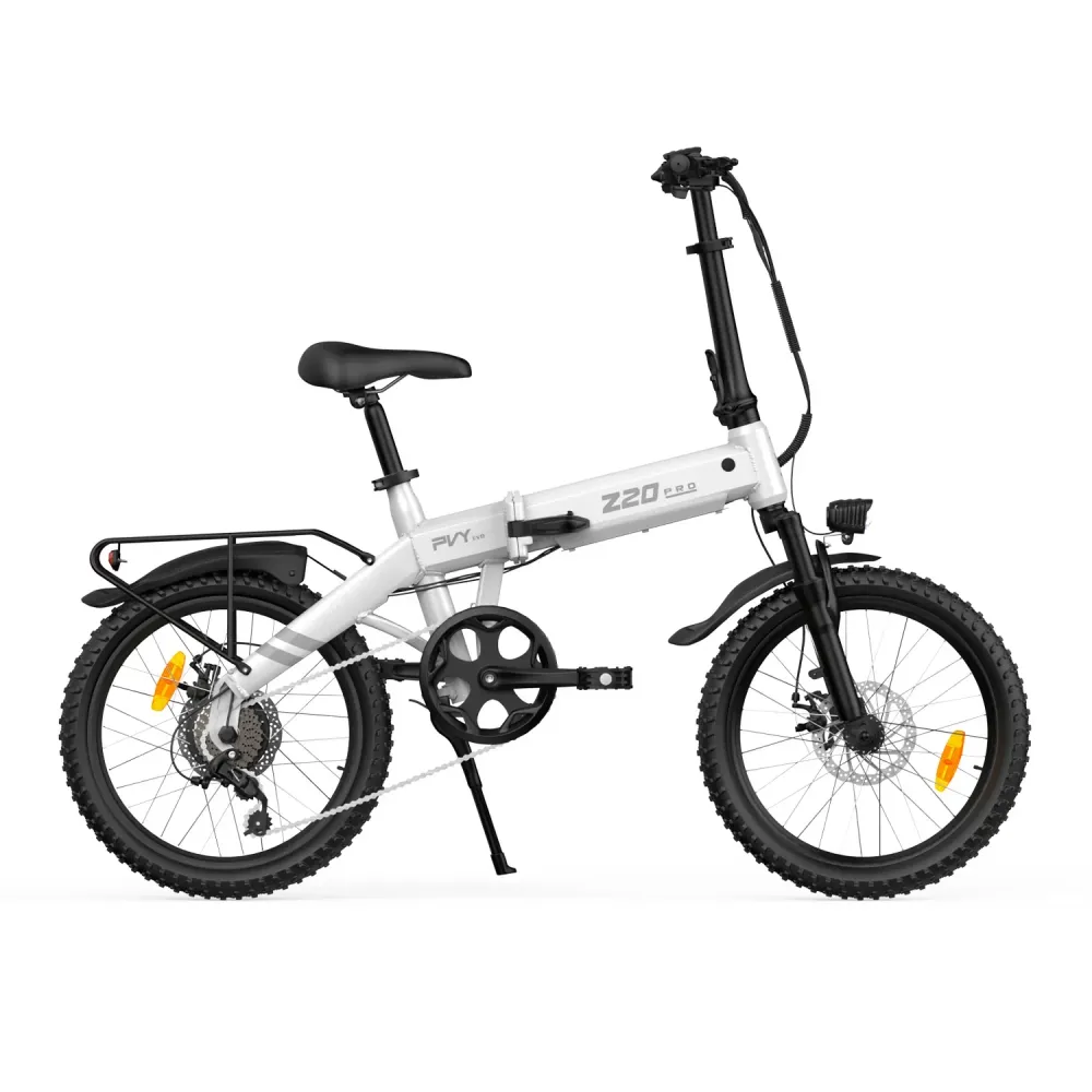PVY Z20 PRO EVO Vélo Électrique - 250W Moteur 36V14.5AH Batterie 20 Pouces Pneus Freins à Disques Mécaniques - Blanc