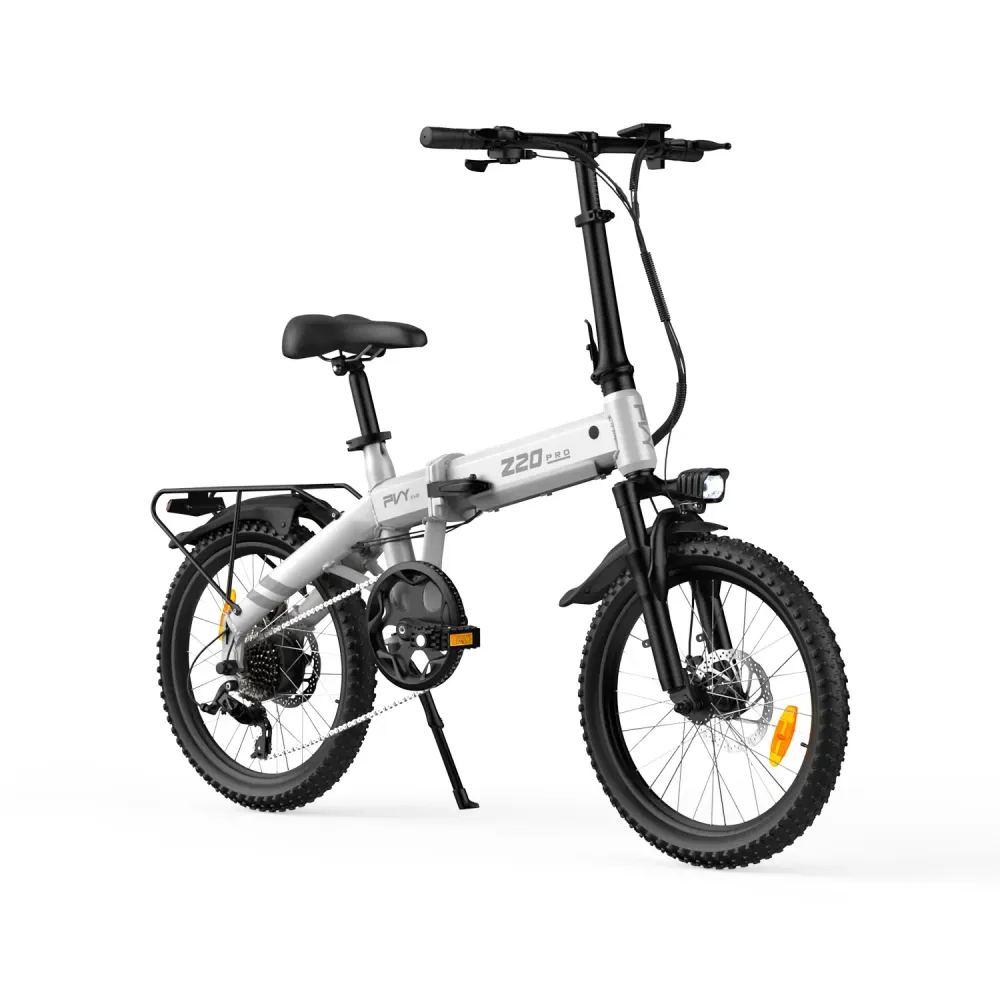 PVY Z20 PRO EVO Vélo Électrique - 250W Moteur 36V14.5AH Batterie 20 Pouces Pneus Freins à Disques Mécaniques - Blanc