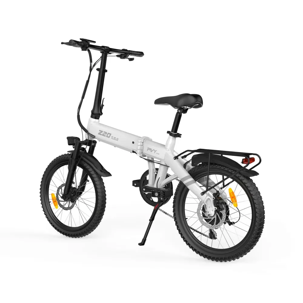 PVY Z20 PRO EVO Vélo Électrique - 250W Moteur 36V14.5AH Batterie 20 Pouces Pneus Freins à Disques Mécaniques - Blanc