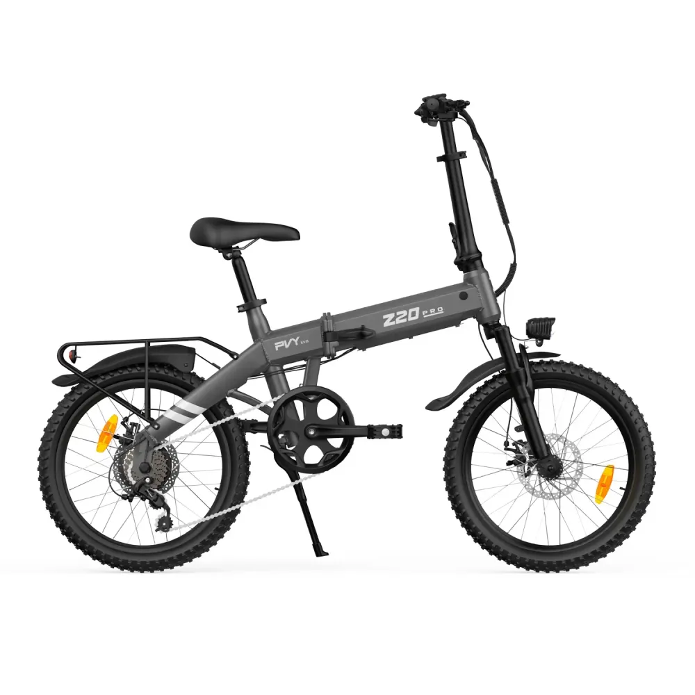 PVY Z20 PRO EVO Vélo Électrique - 250W Moteur 36V14.5AH Batterie 20 Pouces Pneus Freins à Disques Mécaniques - Gris