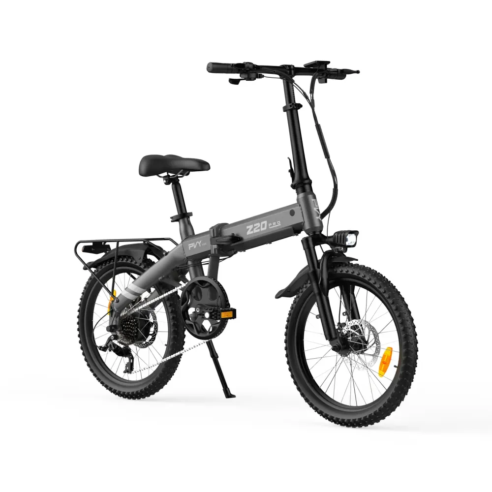 PVY Z20 PRO EVO Vélo Électrique - 250W Moteur 36V14.5AH Batterie 20 Pouces Pneus Freins à Disques Mécaniques - Gris