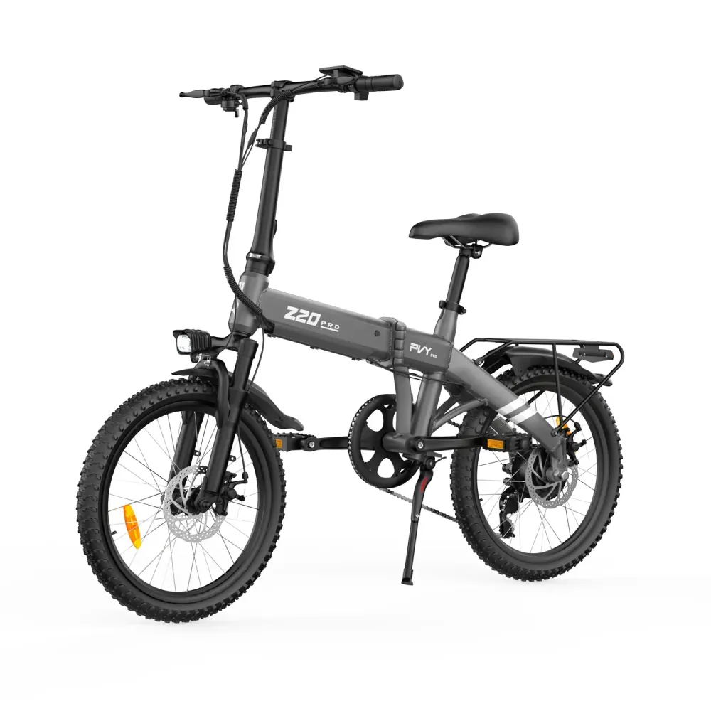 PVY Z20 PRO EVO Vélo Électrique - 250W Moteur 36V14.5AH Batterie 20 Pouces Pneus Freins à Disques Mécaniques - Gris