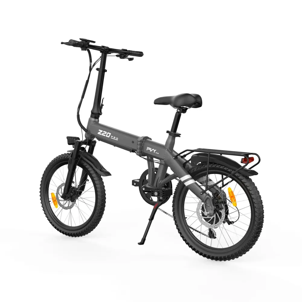 PVY Z20 PRO EVO Vélo Électrique - 250W Moteur 36V14.5AH Batterie 20 Pouces Pneus Freins à Disques Mécaniques - Gris