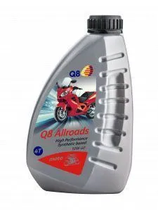 Huile Moteur Moto 4T 100% Synthèse Q8 Oils Allroads 10W-40 – Performance & Protection Optimale – 1 Litre Q8OILS