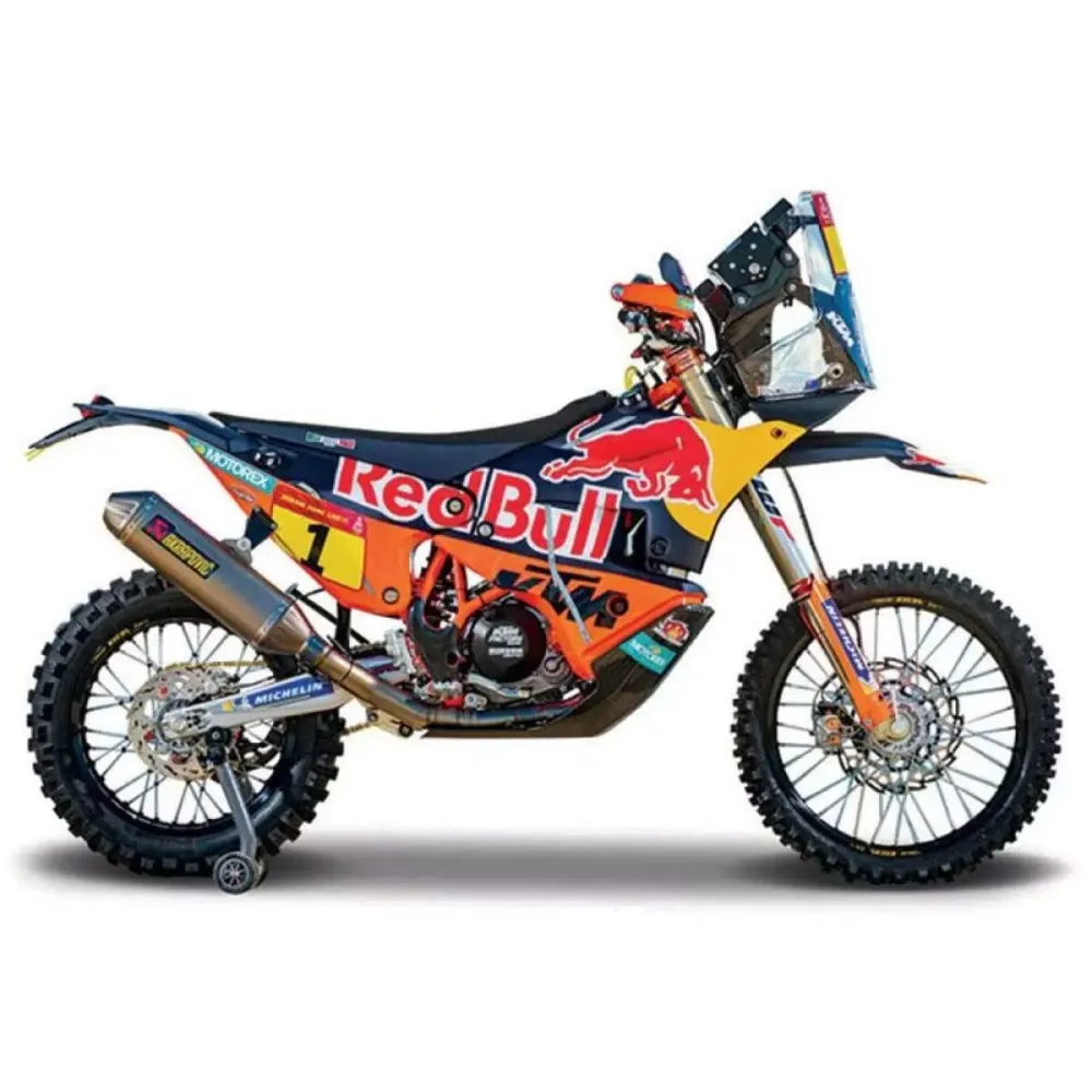MINIATURE 1/18 MOTO RED BULL KTM 450 RALLY DAKAR 2019 21073 BURAGO RacingGear974