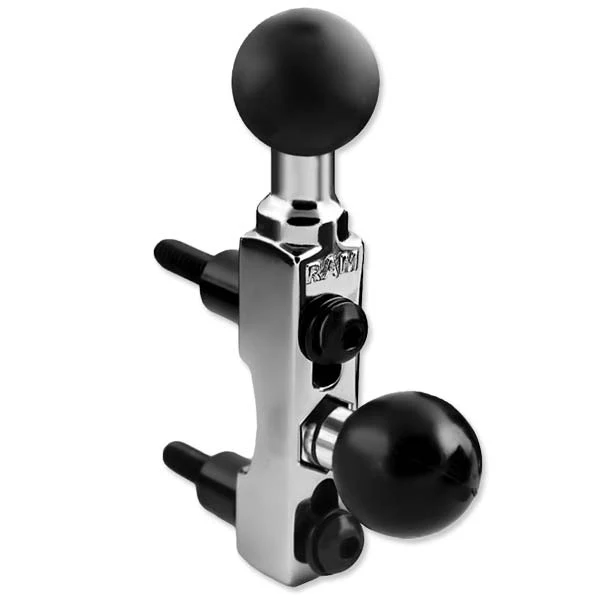 Réservoir de frein/embrayage de moto RAM Chrome à double base sphérique RAM MOUNTS