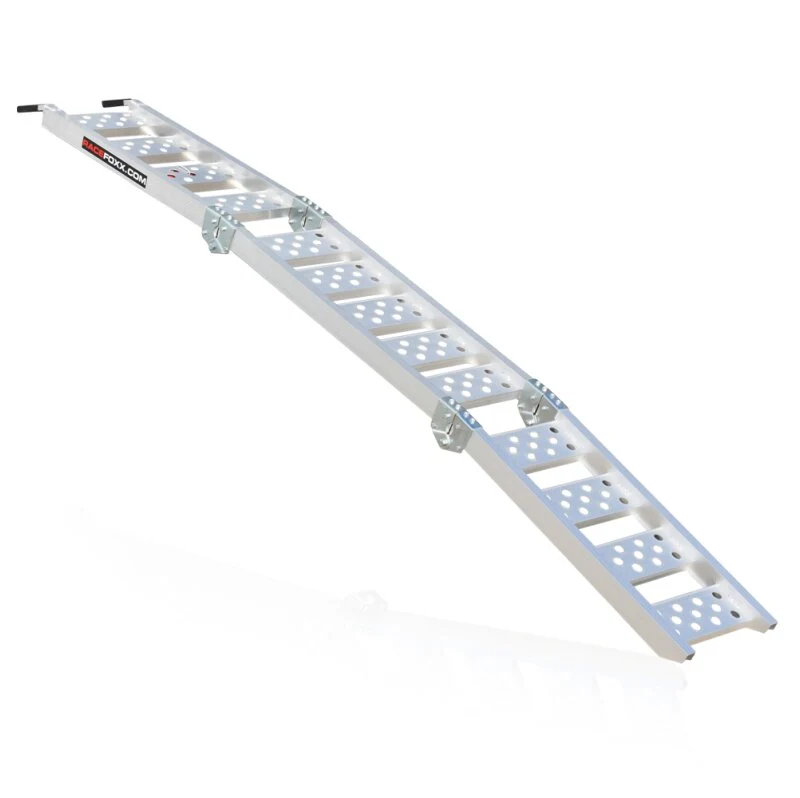 Rampe de chargement moto aluminium, compacte, pliable