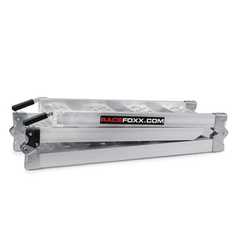 Rampe de chargement moto aluminium, compacte, pliable