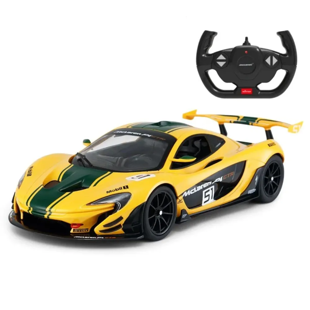 McLaren P1 GTR, Voiture Téléguidée, Échelle 1/14 sous Licence avec Phares fonctionnels Rastar