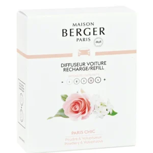 Recharge Maison Berger - Parfum de voiture - Paris Chic - 30 ml - 2 pièces