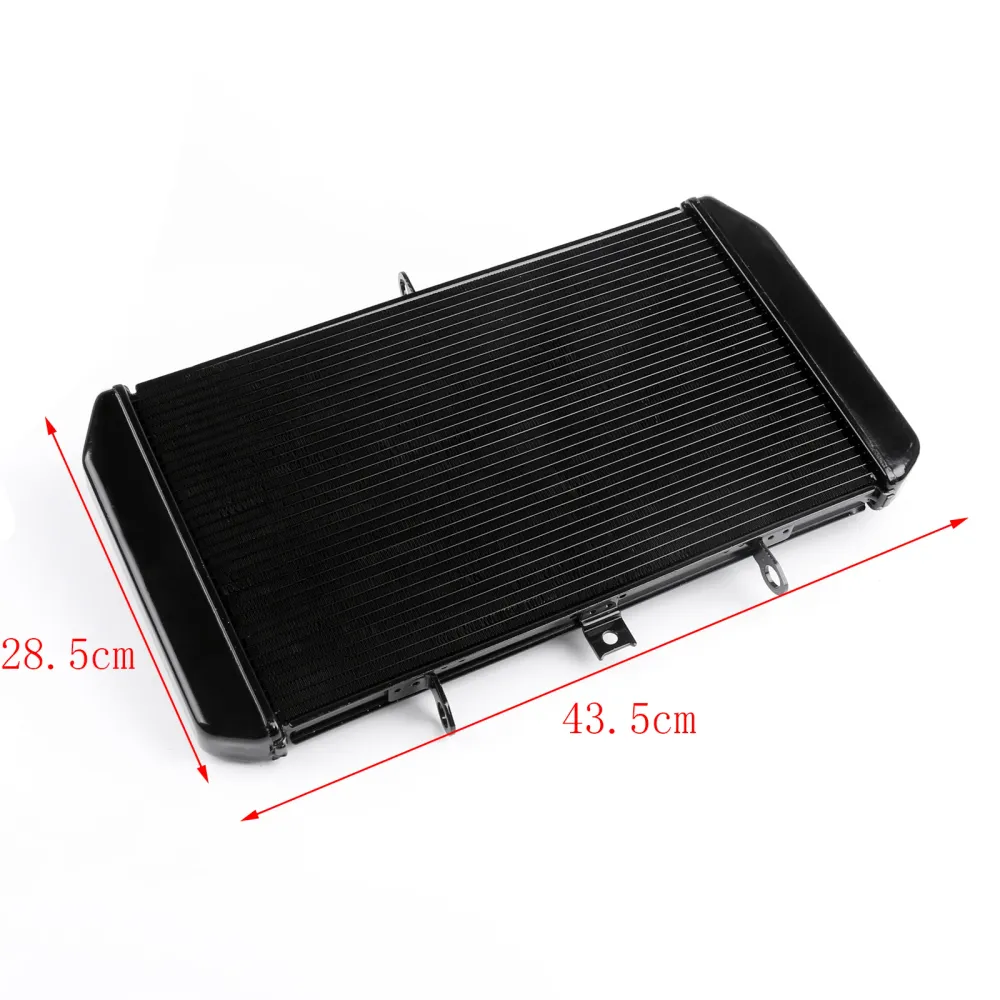 Refroidisseur de radiateur de moto Kawasaki Z750 2007-2010 en aluminium