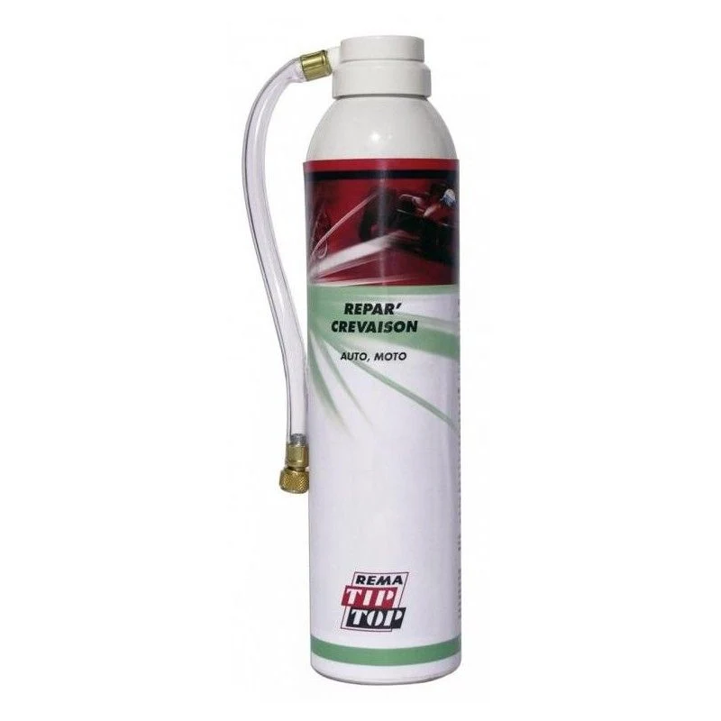 Bombe Anti-Crevaison 300 ml TIP TOP – Réparation et Regonflage Instantanés pour Moto & Voiture Description courte : REMA T...