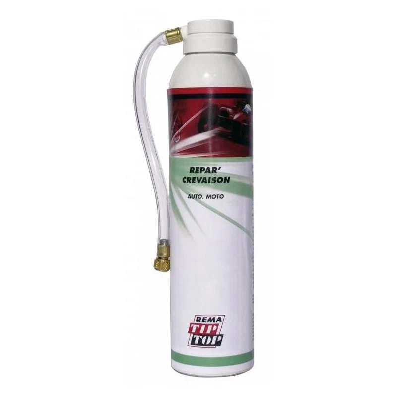 Bombe Anti-Crevaison 300 ml TIP TOP – Réparation et Regonflage Instantanés pour Moto & Voiture Description courte : REMA T...