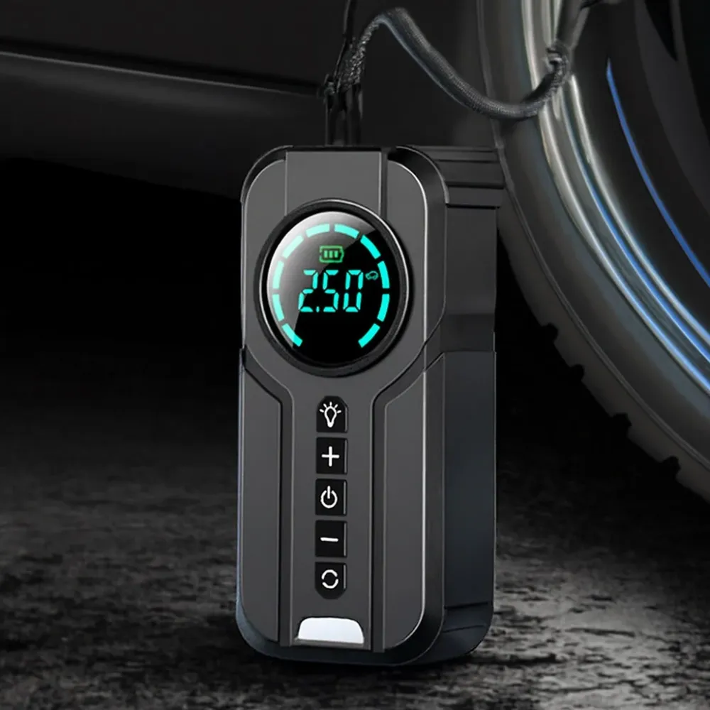 Démarreur de batterie pour voiture compacte avec pompe à air et lumière LED RetrosNJerseys