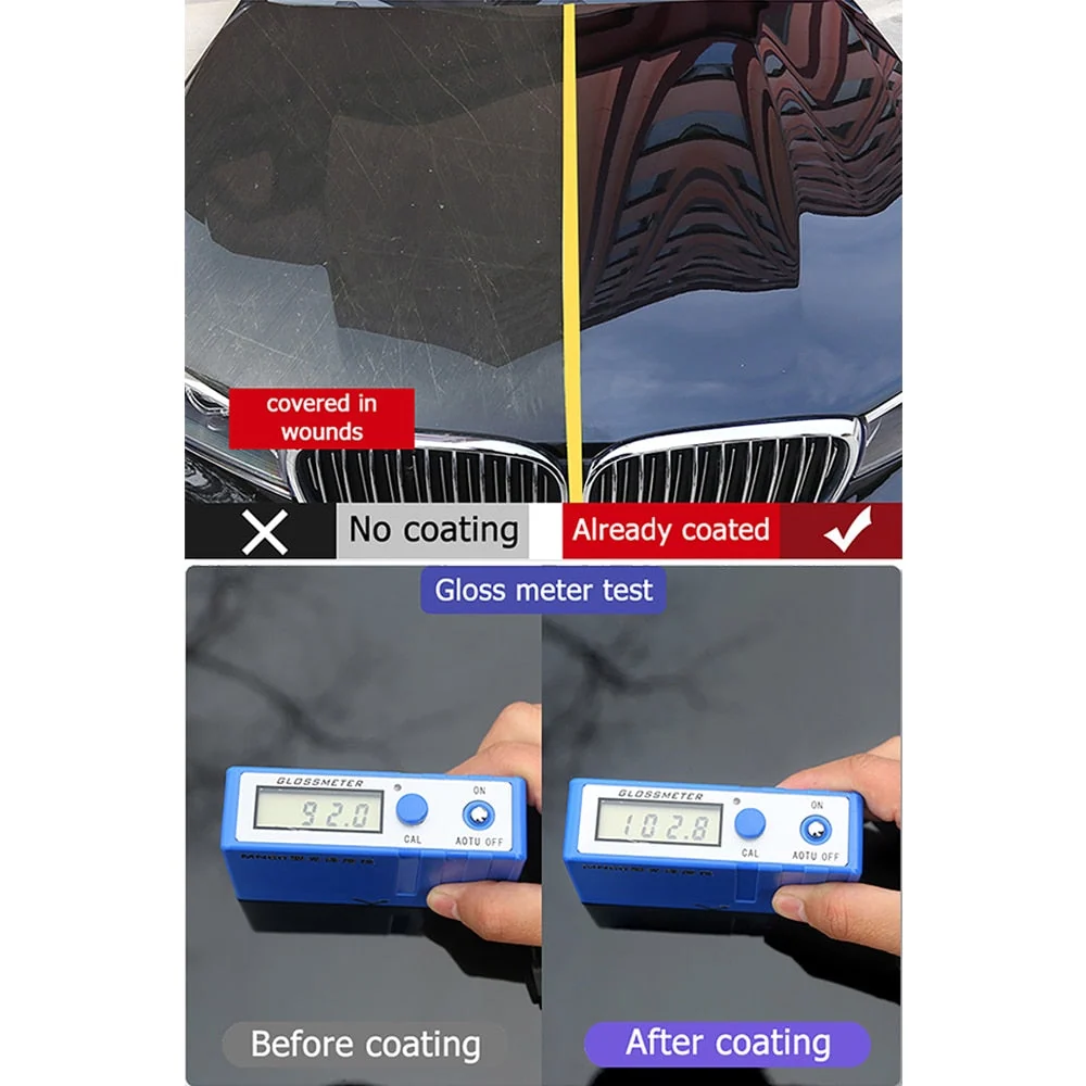 Revêtement céramique hydrophobe pour voiture - Brillance extrème