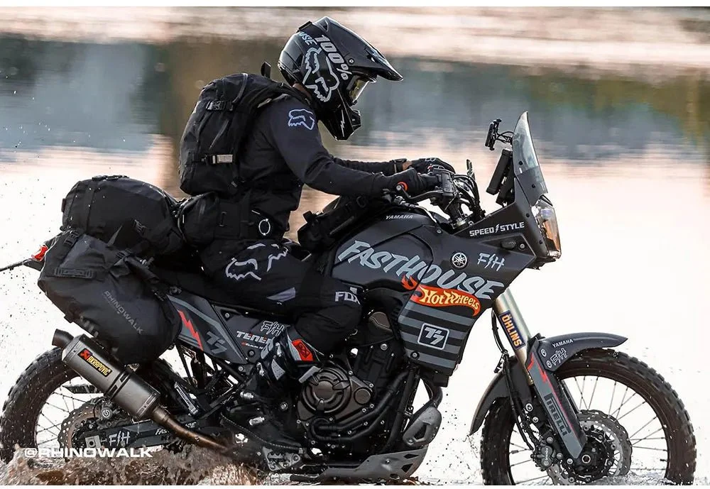 Sacoche latérale de selle pour moto, imperméable de 18L à 48L "Rhinowalk - MT14 series"