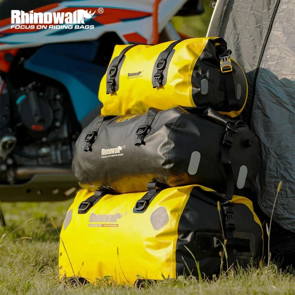 Sacoche de selle de moto 20 L/45 L/65 L, grande capacité, étanche, universelle "Rhinowalk - RK/MT series"